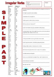 English Worksheet: Simple Past