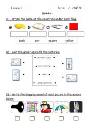 English Worksheet: Revision