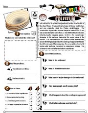 English Worksheet: RC Series_World Wonders Edition_06 Coliseum (Fully Editable)