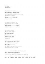 English worksheet: Phil Collins/Separate Lives Song Worksheet