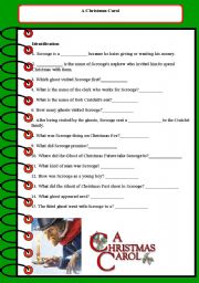 English worksheet: A Christmas Carol 