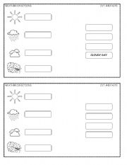 English worksheet: weather conditions