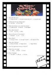 English Worksheet: MUPPETS THE CHRISTMAS CAROL