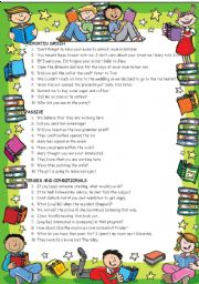 English Worksheet: REVIEW EXERCISES