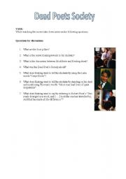 English Worksheet: Dead Poets Society