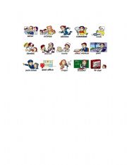 English Worksheet: Jobs in pictures