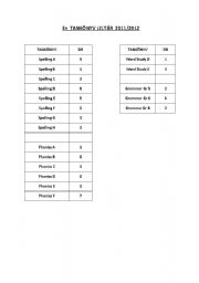 English Worksheet: first grade
