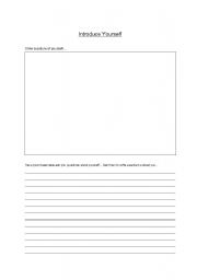 English worksheet: Introduction activity