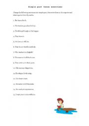 English Worksheet: Simple Past tense exercises