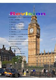 English Worksheet: Revision to be verb