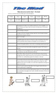 English worksheet: The Iliad- 