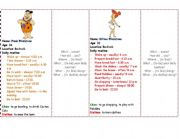 English Worksheet: Famous Cartoon Families Role play - daily routine