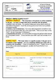 English Worksheet: present perfect and simple past