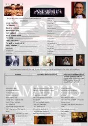 AMADEUS FULL MOVIE WORKSHEET