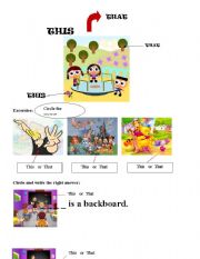 English worksheet: This and That