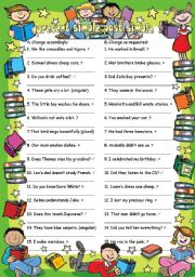 English Worksheet: present simple and past simple