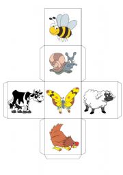 English Worksheet: ANIMALS -- DICE -- 7