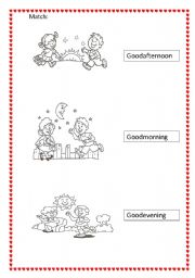 English Worksheet: greetings