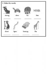 English worksheet: Adjectives.