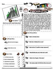 English Worksheet: RC Series_World Wonders Edition_07 Chichen Itza  (Fully Editable) 