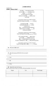 English worksheet: Unpure - Song