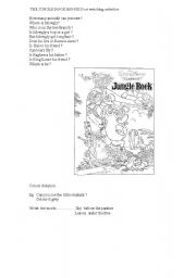 English worksheet: The jungle book  activities