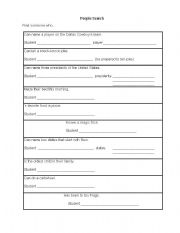 English worksheet: Scavenger Hunt