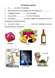 English worksheet: Vocabulary practice