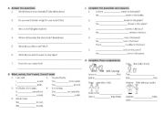 English worksheet: Short Quize (different questions + Comparative + Superlative)