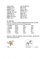 English Worksheet: Circus