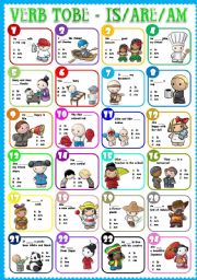 English Worksheet: Verb To Be (Greycale + keys) Full editable