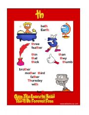 English Worksheet: th phonic