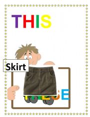 English Worksheet: THIS,THAT, THESE AND THOSE