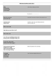 English Worksheet: Meeting and grreting people/visitors