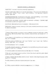 English Worksheet: Physical Appearance