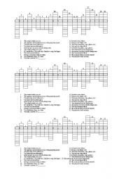 English worksheet: crossword puzzle - rooms and furniture