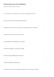 English Worksheet: Practice of The Future tense