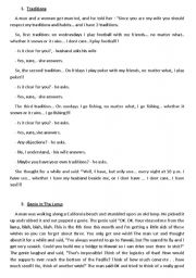 English Worksheet: Short Stories