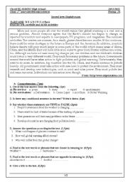 English Worksheet: global warning 2