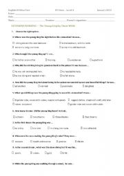 English Worksheet: The Young King