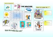 English Worksheet: Weather