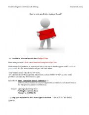 English Worksheet: business E-mail