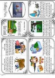 English Worksheet: Phonics Mini Book 14. Long O Sound in oa: Summer at the Coast