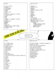 English Worksheet: detective stories and thrillers 