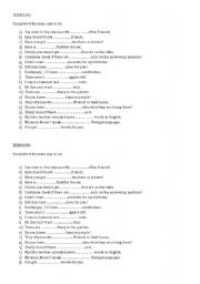 English Worksheet: exercises-some-any-no