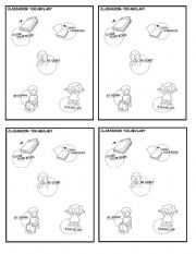 English Worksheet: classroom vocabulary