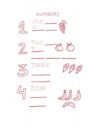 English Worksheet: Numbers