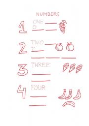 English worksheet: Numbers