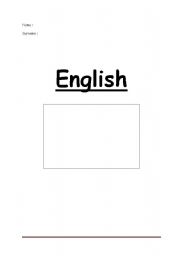 English worksheet: introduction to English