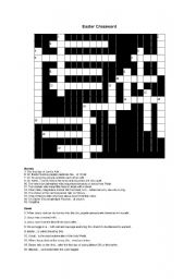 English Worksheet: Easter Crossword